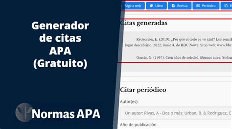 generador de citar en apa|Generador de citas APA gratuito [Versión 2024]